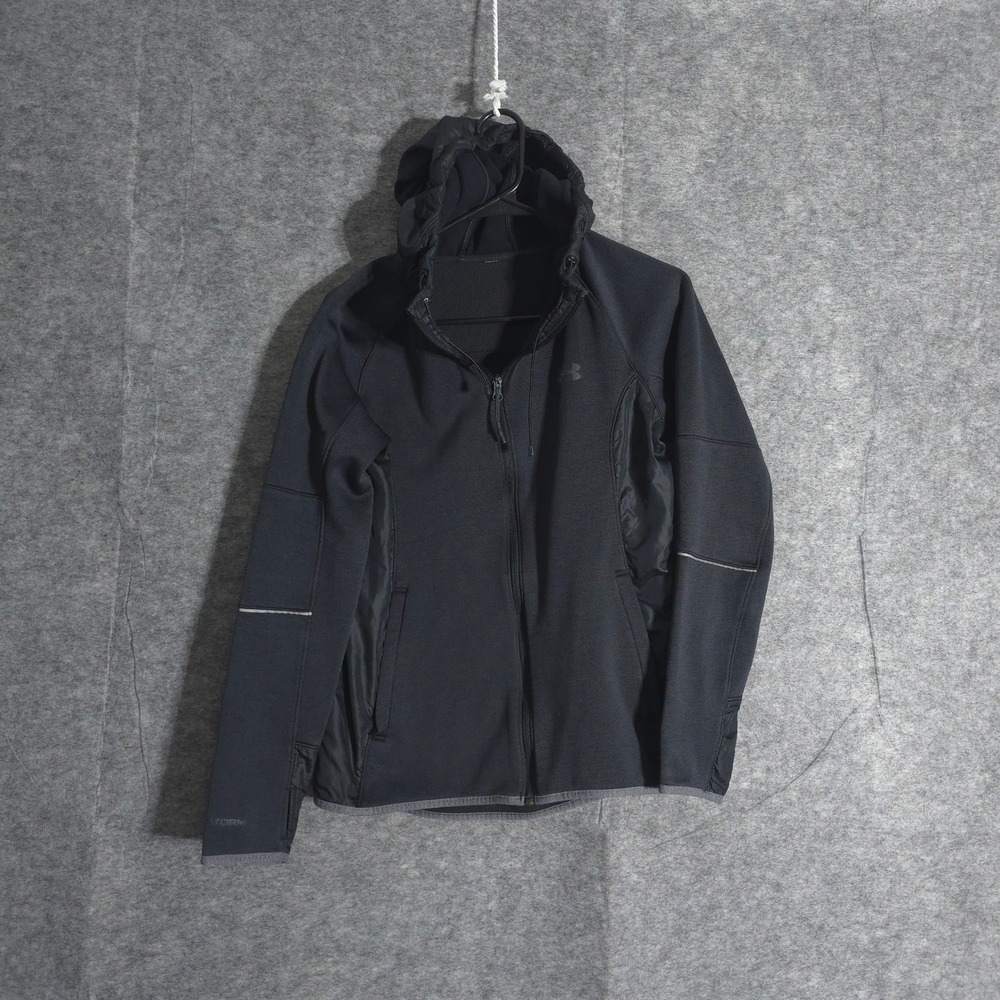 Under Armour Womens Full Zip Hoodie Jacket Storm Fitted Activewear Small WInd